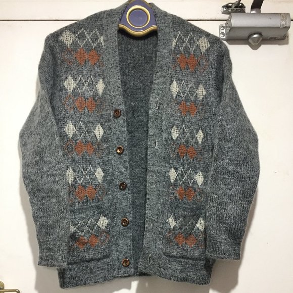 VINTAGE HARRIES KNITTED WOOL SWEATER CARDIGANS SIZE S - Picture 3 of 8